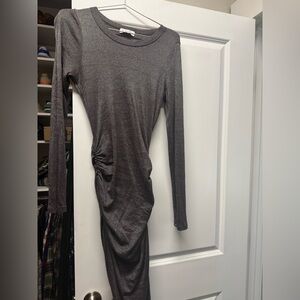 Michael Stars Metallic Gray Knit Top